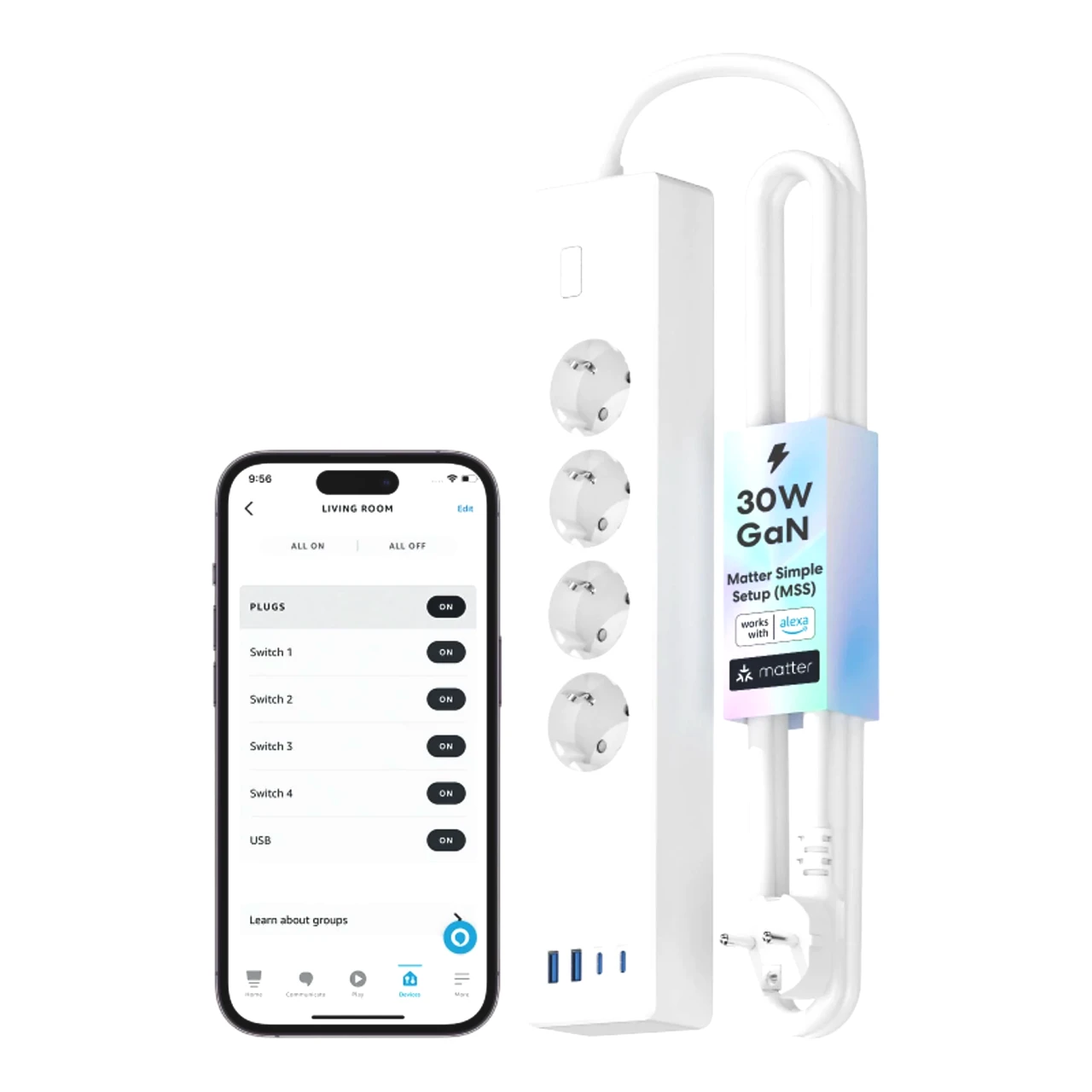 MEROSS 30W 2 Type-C + 2 USB 4’lü Akıllı Priz İncelemesi